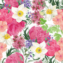 Modish Modern Pink Peonies Wallpaper