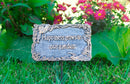 Antique Pewter Metal Garden Marker Happiness Grows In Our Garden