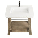 James Martin Auburn 31.5" Console Base, Weathered Timber