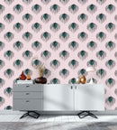 Modish Pink Abstract Wallpaper