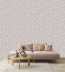 Beige  Floral Pattern Wallpaper