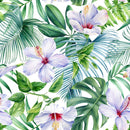 Stylish Monstera with Flowers Wallpaper