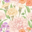 Violets and Asters Wallpaper