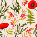 Voguish Red Poppies Wallpaper Smart High-Quality