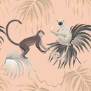 Beige Monkeys Wallpaper