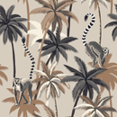 Palms and Lemurs Wallpaper