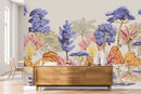 Voguish Tropical Landscape Contemporary Wallpaper