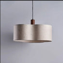 Wabi-sabi cream chandelier lamp bedroom fabric pendant light