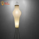 Wabi-sabi cream paper tripod floor lamp living room art decor