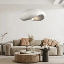 Wabi sabi cream style led pendant light dining room cloud shape