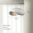 Wabi sabi cream style led pendant light dining room cloud shape