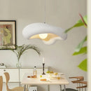 Wabi sabi creamy white cloud led pendant lights bedroom hanging lamp