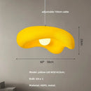 Wabi sabi creamy white cloud led pendant lights bedroom hanging lamp