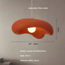 Wabi sabi creamy white cloud led pendant lights bedroom hanging lamp