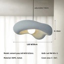 Wabi sabi creamy white cloud led pendant lights bedroom hanging lamp