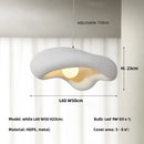 Wabi sabi creamy white cloud led pendant lights bedroom hanging lamp