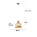 Wabi sabi decorbites bamboo pendant lamps for dining room island