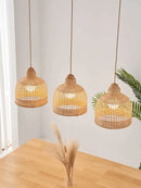Wabi sabi decorbites bamboo pendant lamps for dining room island