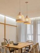 Wabi sabi decorbites bamboo pendant lamps for dining room island