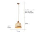 Wabi sabi decorbites bamboo pendant lamps for dining room island