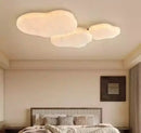 Wabi-sabi french cream silk ceiling light – bedroom cloud lamp