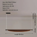 Wabi sabi led wood pendant light for dining room amber glow