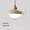Wabi-sabi off-white cement pendant chandelier dining room light