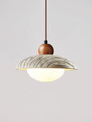 Wabi-sabi off-white cement pendant chandelier dining room light