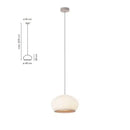 Wabi-sabi ribbed fabric light luxury chandelier – bedroom pendant light