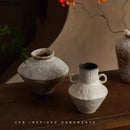 Wabi-sabi rustic brown decorbites ceramic vase living room decor