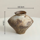 Wabi-sabi rustic brown decorbites ceramic vase living room decor