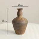 Wabi-sabi rustic brown decorbites ceramic vase living room decor