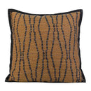 Wabi sabi tan & dark gray woven throw pillow case living room decor