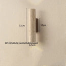 Wabi sabi terrazzo and wood led wall lights bedroom sconce
