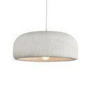 Wabi sabi textured white ceramic led pendant light for dining room