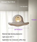 Wabi sabi white cloud island led chandelier bedroom pendant light