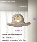 Wabi sabi white cloud island led chandelier bedroom pendant light