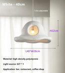 Wabi sabi white cloud island led chandelier bedroom pendant light