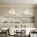 Wabi sabi white cloud island led chandelier bedroom pendant light