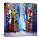 Walking Through the Night Canvas