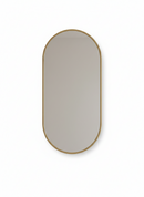 Antique Brass Capsule Mirror - Brass Wall Mirror