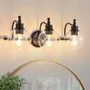 Wall Lights Bedroom Vanity with Glass Shades and E26 Socket