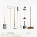 Wall-Mounted Garden Tool Rack - Garage