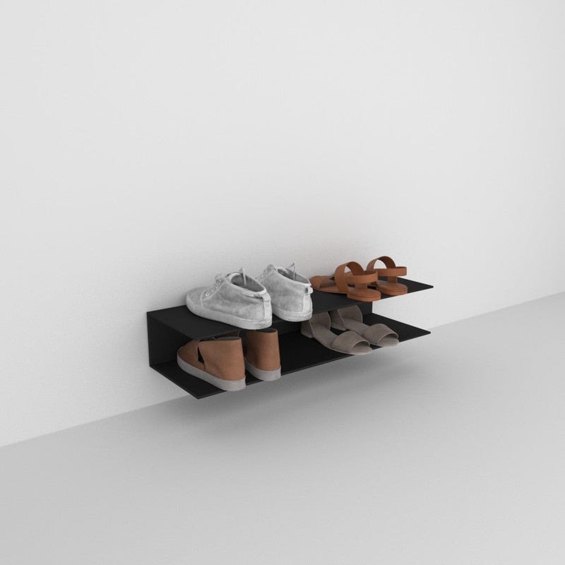 Wall Mounted Horizontal Shoe Rack