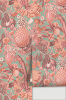 Juicy Fruit Wallpaper, mint and coral
