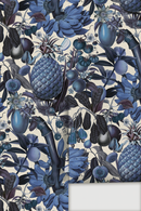 Juicy Fruit Wallpaper, white and blue