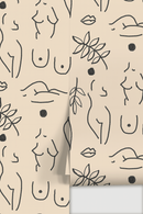 Neutral Nudes Wallpaper, nude and black