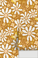 Spring Daze Wallpaper, rust