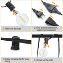 Warm g40 led shatterproof globe string lights patio decor