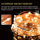 Warm white copper wire led string lights bedroom usb decoration